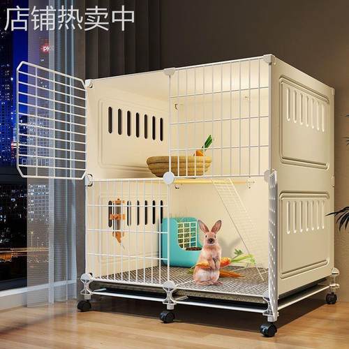 兔子笼子家用特大号双层室内专用自动清粪荷兰猪笼二层平台小别墅