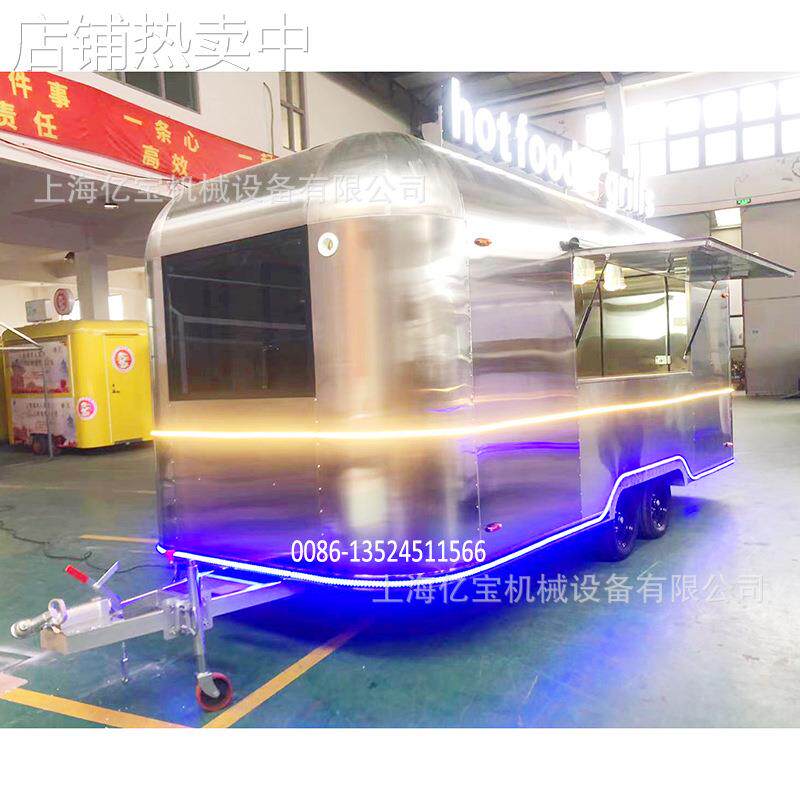 上海亿宝移动厨房小吃车移动清风餐车移动直播间移动理发车