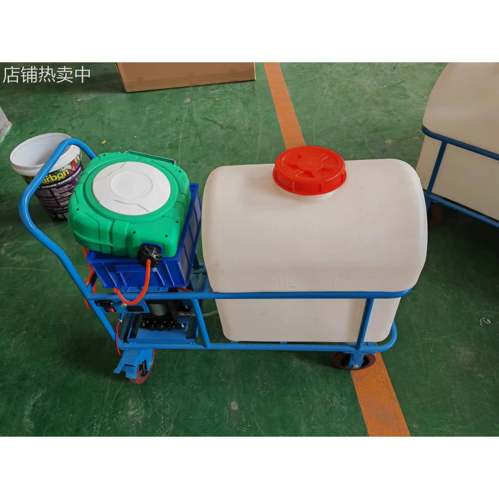 山西消毒推车式手推式电动打药机高压农用汽油动力喷雾器打药车