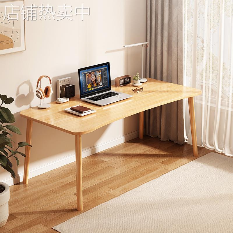 电脑桌椅带椅台式桌家用书桌书柜一体卧室家用加粗加厚办公桌子