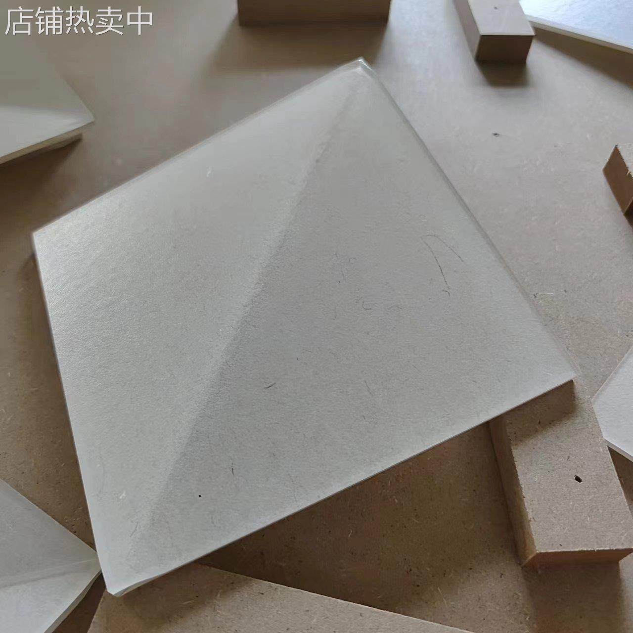 亚克力工艺品装饰 宣纸板有机玻璃板材盒子吊顶屏风底座加工制作