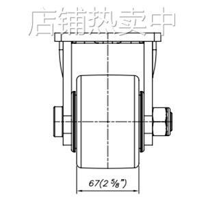 怡合达 J-CPM40-D150-NS 6寸尼龙固定轮 载重750KG