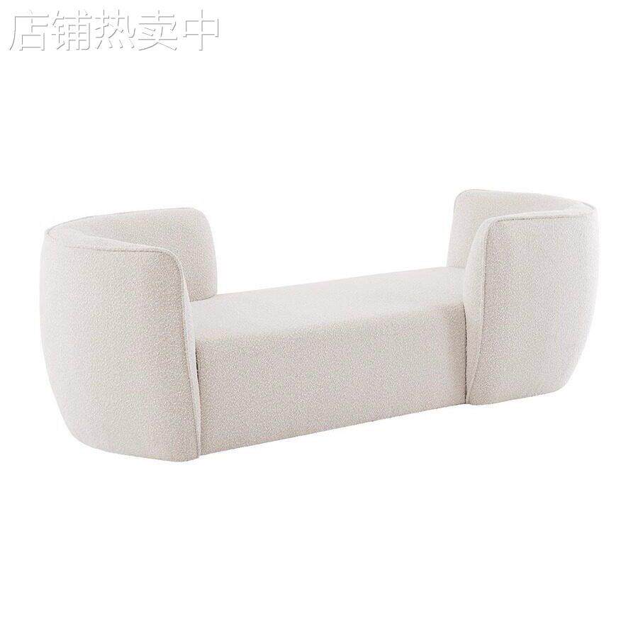 意式轻奢极简大户型客厅双人位贵妃躺椅阳台懒人沙发会所酒店北欧