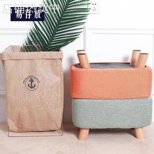 简约换鞋凳家用沙发凳床凳厂家供应木质布艺凳儿童小沙发小板凳