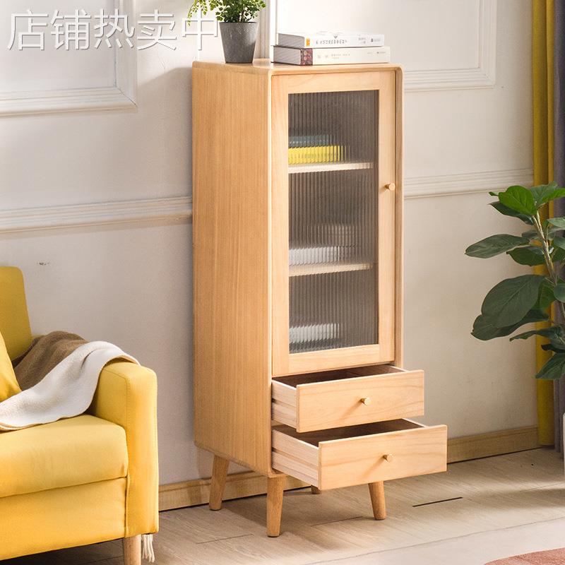 餐边柜实木客厅茶水柜厨房储物柜靠墙酒柜现代简约沙发边柜收纳柜