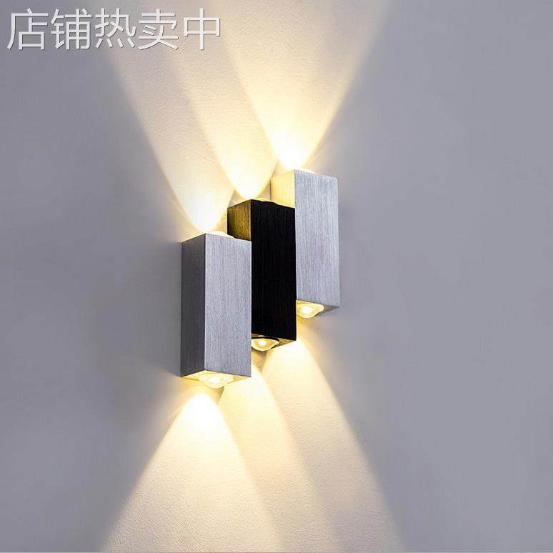 厂家现货供应现代简约铝材过道灯凸透镜 6W楼梯LED壁灯