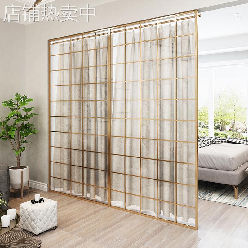 现代简约缕空铁艺屏风 小户型入户玄关屏风隔断客厅家用落地屏风