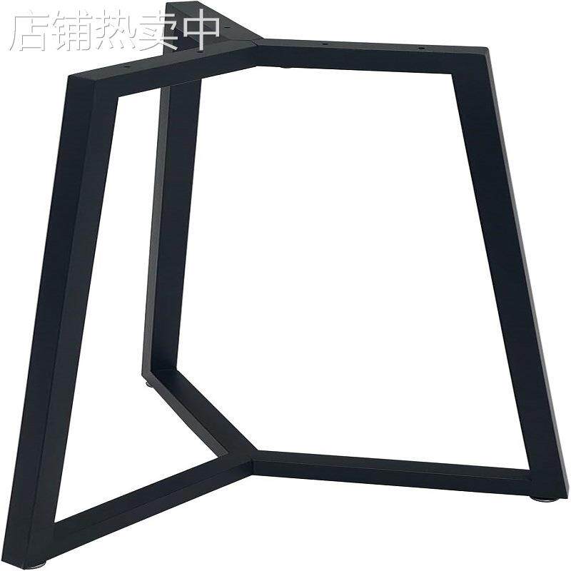 跨境工业风边桌茶几圆桌腿金属铁艺咖啡桌脚餐桌支架重型支撑架子
