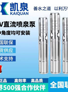 上海凯泉24V低压不锈钢喷泉泵