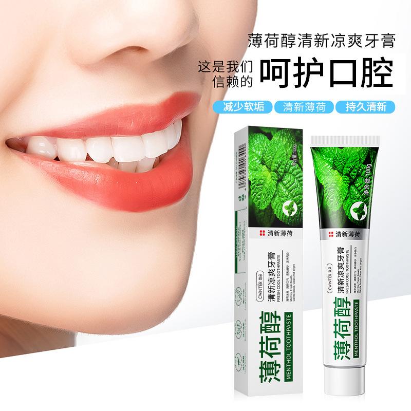 【拍一发三】致朵薄荷醇清新凉爽牙膏100g 护龈健齿清新口气