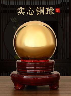 健身球铜球饰品手球中老年保健球按摩黄铜实心球把手礼盒