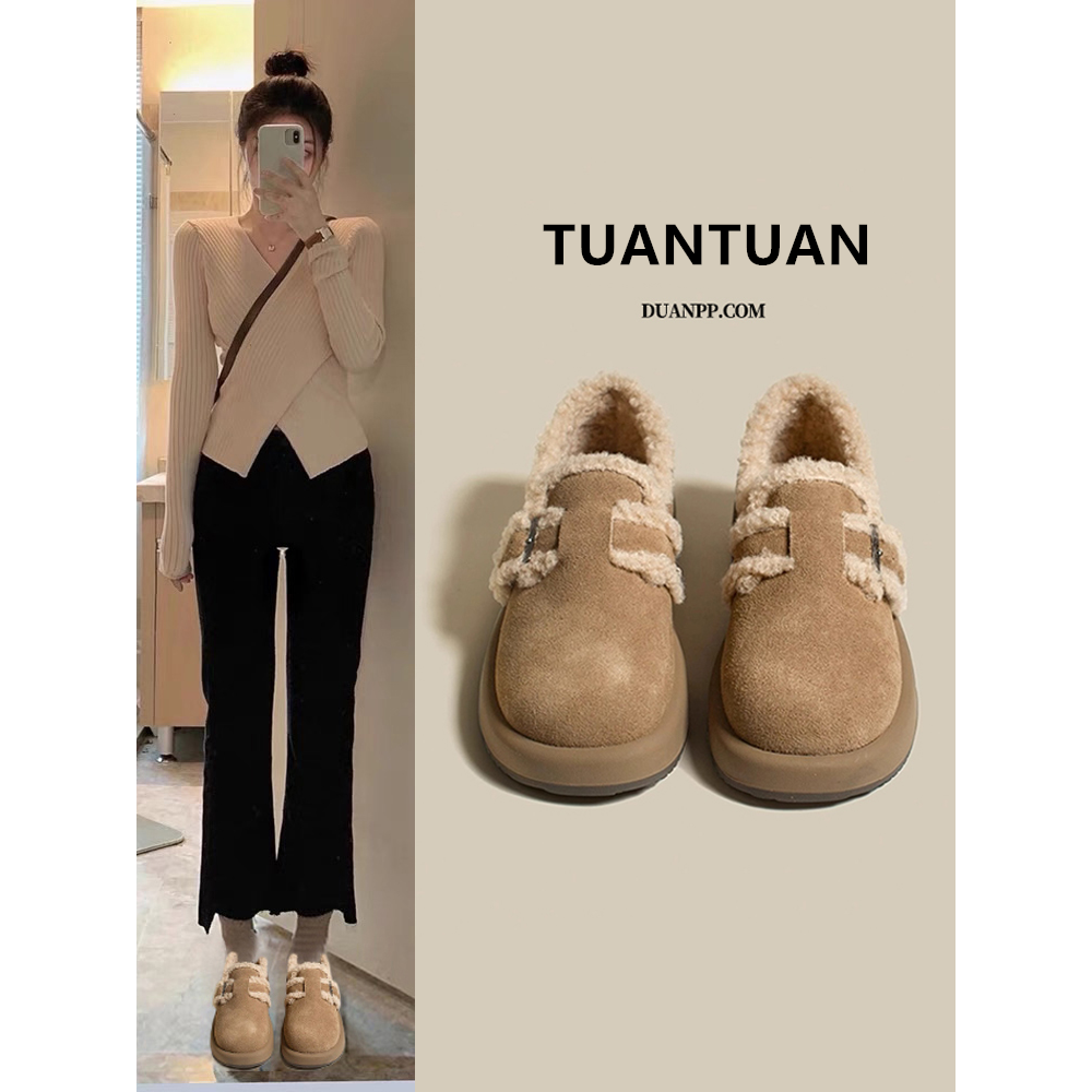 厚底雪地靴女2025秋冬季新