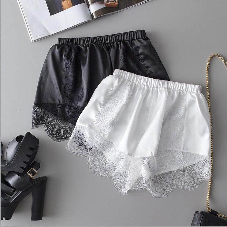 寬松蕾絲休閑夏季短褲真絲安全褲花邊防走光三分打底褲女薄款外穿在類目 女裝/女士精品, 褲子, 休閒褲中 - 來自Buy2taobao.com提供專業的淘寶代購服務