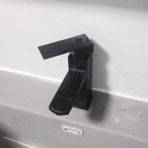 水龙头冷热两用卫生间洗手盆台上盆四方面盆不锈钢洗脸盆黑高款