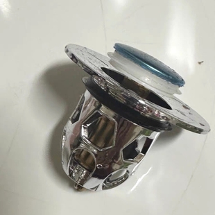 下水器浴盆通用型洗脸盆塞子洗手池按压式 防虫弹跳芯洗手盆特厚