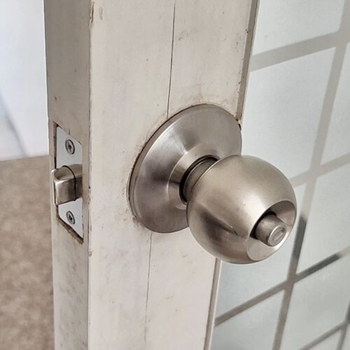 通用型锁具开锁圆形老式球锁卧室房门锁浴室房间卫生间室内圆锁