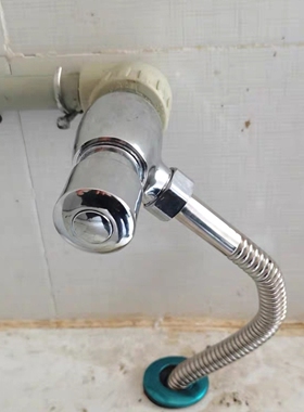 自动冲水器小便池手按式小便斗水龙头冲洗阀全铜卫生间开关延时