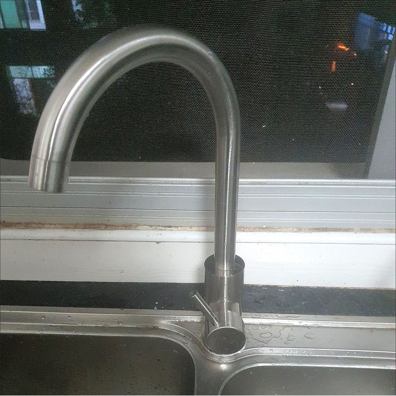 洗衣池洗衣家用不锈钢洗碗池冷热304洗脸面盆单冷旋转厨房水龙头