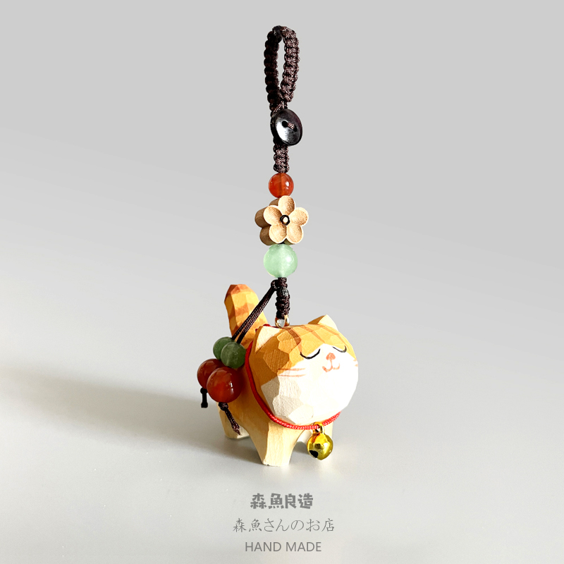 手工猫咪钥匙扣汽车挂件礼物挂饰