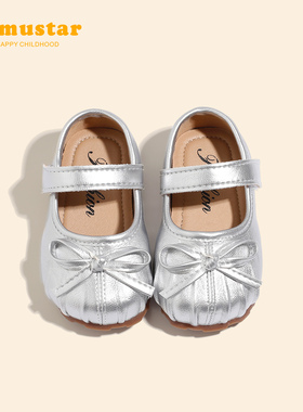 女童皮鞋春秋新款洋气宝宝公主鞋2025软底防滑女小童韩版女宝单鞋