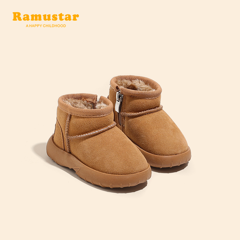 宝宝学步鞋加绒加厚棉靴子
