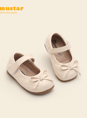 女童小皮鞋春秋款洋气小童公主鞋婴儿单鞋潮软底防滑女宝宝学步鞋