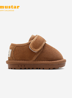 宝宝雪地靴婴童棉鞋女1-2一3岁婴儿雪地棉男软底冬季加绒加厚棉靴