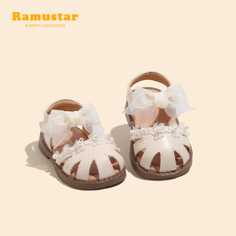 女宝宝凉鞋包头防踢洋气公主鞋