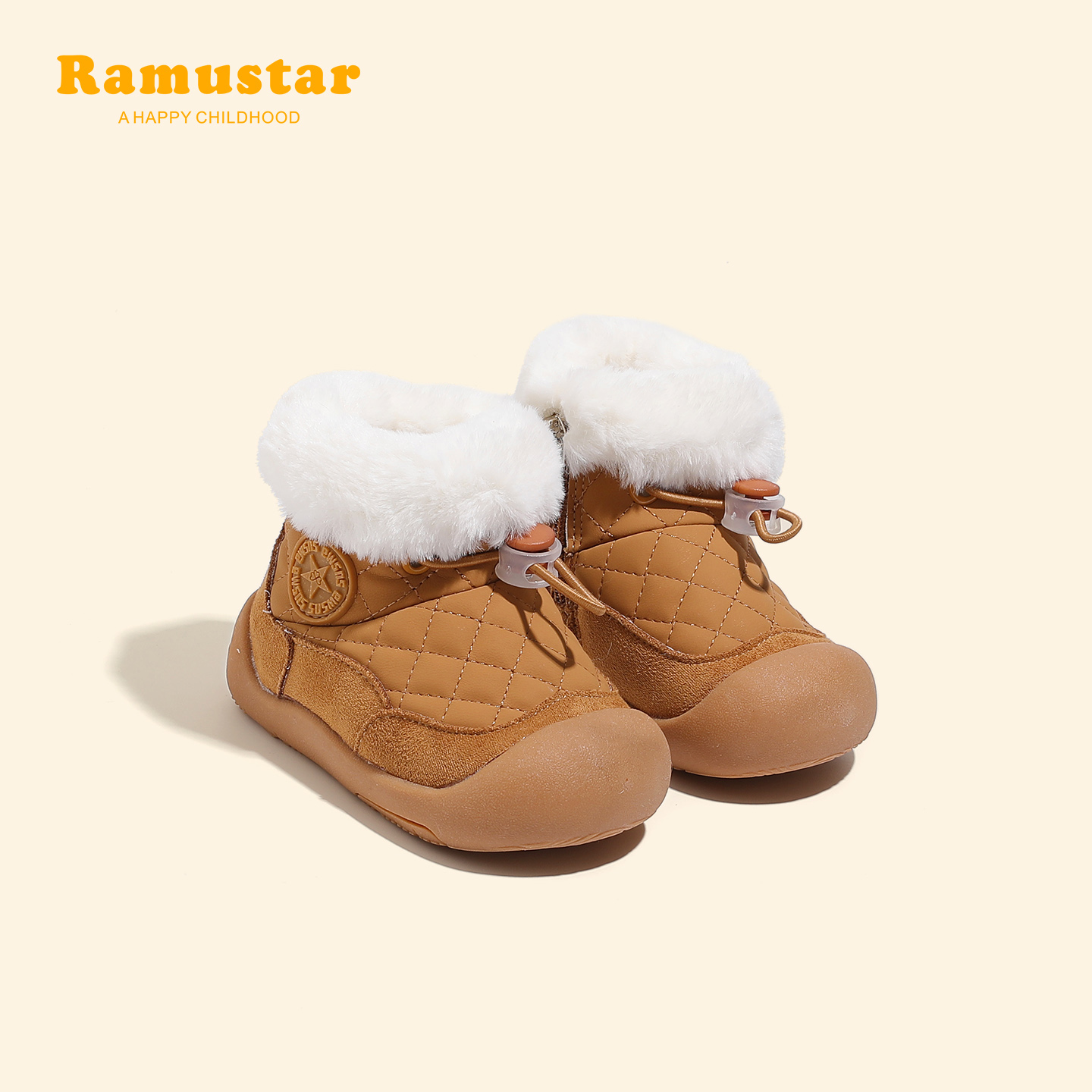 宝宝学步鞋冬季加绒保暖雪地靴