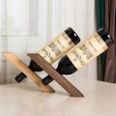 平衡红酒架黑胡桃酒柜客厅摆件葡萄酒家用榉木酒瓶支架 实木质日式