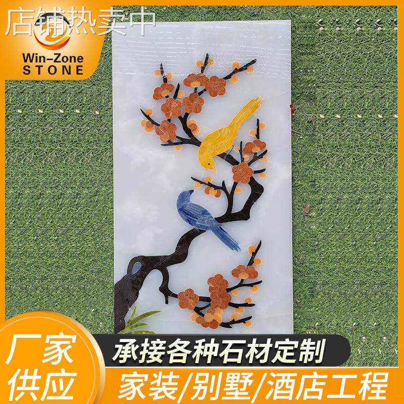 承接设计酒店会所别墅入户水刀拼花 地面水刀拼花 走廊大理石板材
