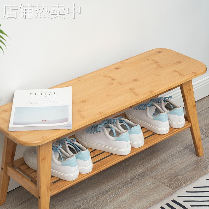 家用门口可坐入户换鞋凳子2022年新款北欧长条凳一体式进门鞋架子