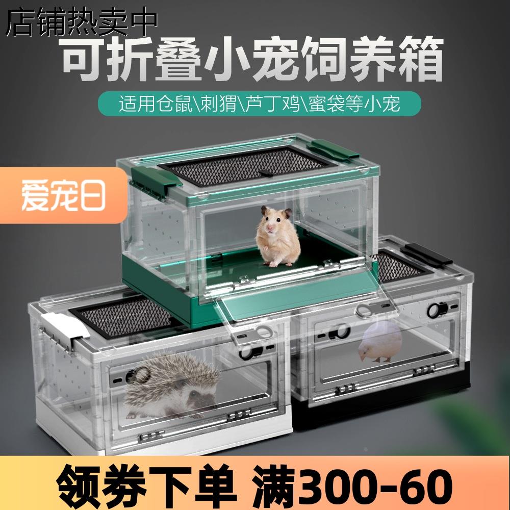 爬宠高透角蛙R属豹纹睫角爬虫饲养箱巨人守宫蜘蛛角蛙饲养盒