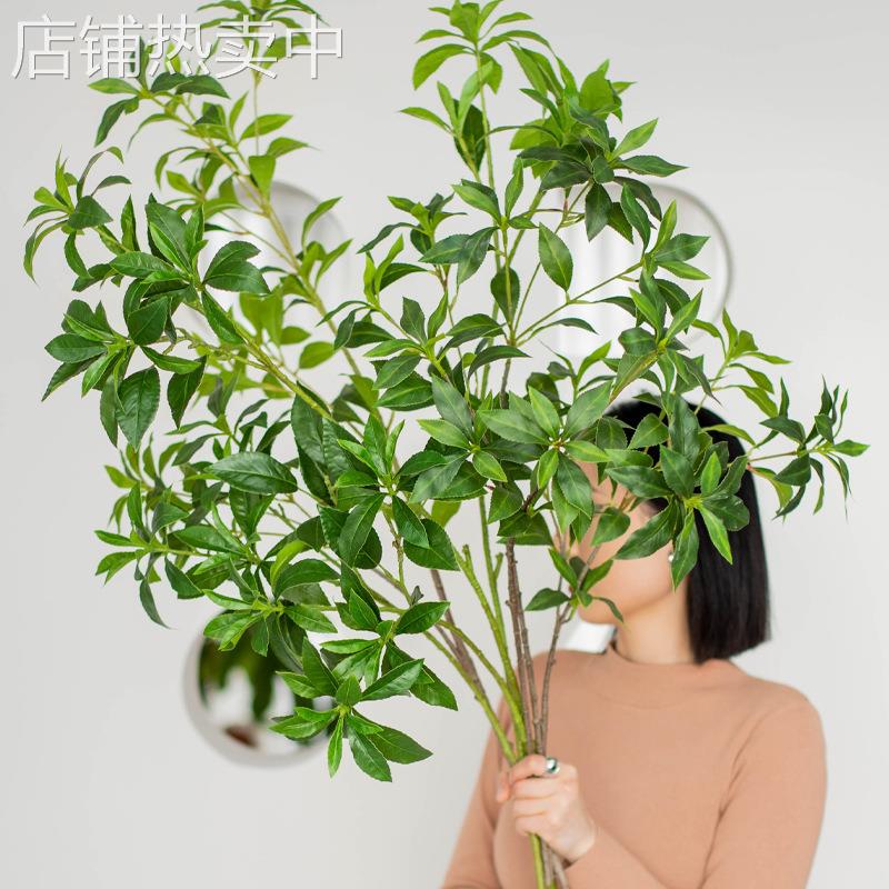 马醉木绿植吊钟植物室内造景客厅假花落地摆件装饰金属新中式