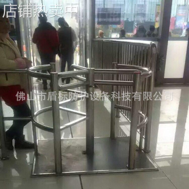 工厂定制可移动向旋转转闸门景区车站出口带底板挪移式半项