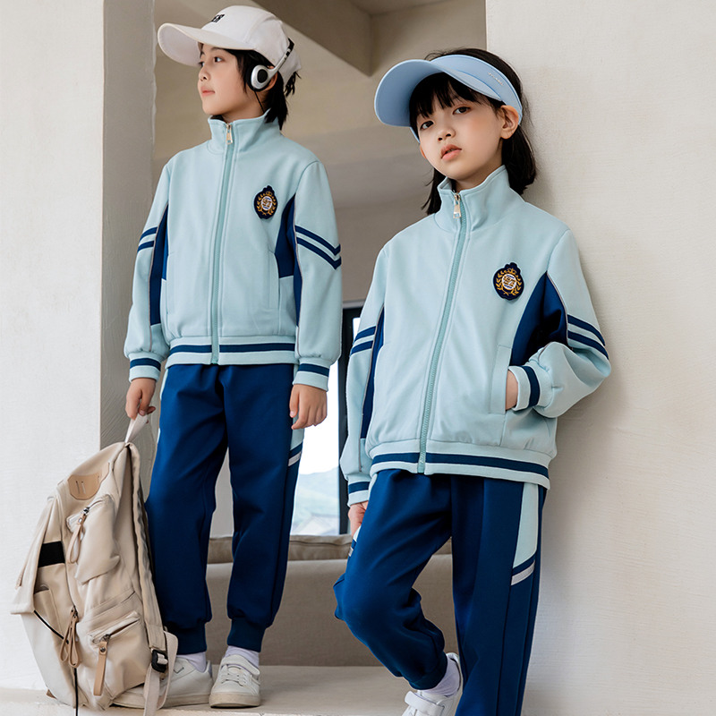 校服套装小学生春秋款男女儿童运动会班服幼儿园园服学院风三件套