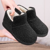 冬季 加绒中短筒雪地靴女加厚保暖厚底增高防滑雪地短靴外穿棉鞋