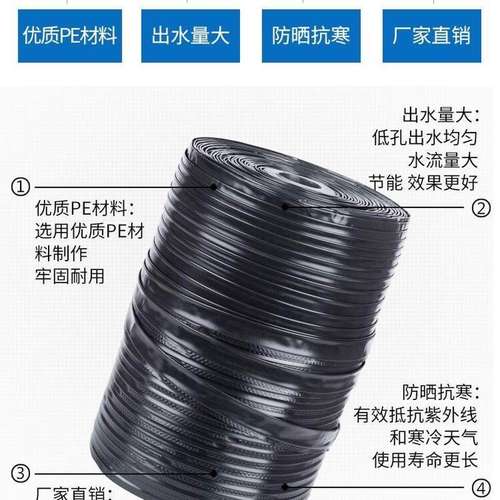 节水灌溉16mm迷宫滴灌带园林高温大棚蔬菜膜下水带滴管农用滴灌u.