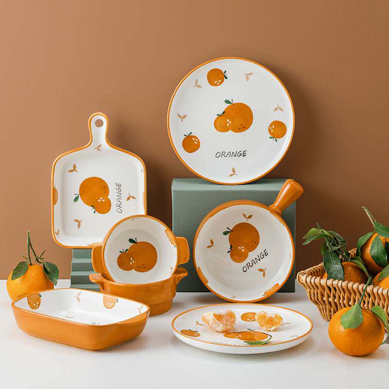 碟子菜盘北欧风格碗碟套装家用可爱少女心餐具精致饭碗盘子组合