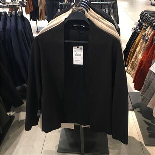 宽松休闲百搭纯色无领西服夹克西装 复古男装 外套 韩版 2026春秋新款