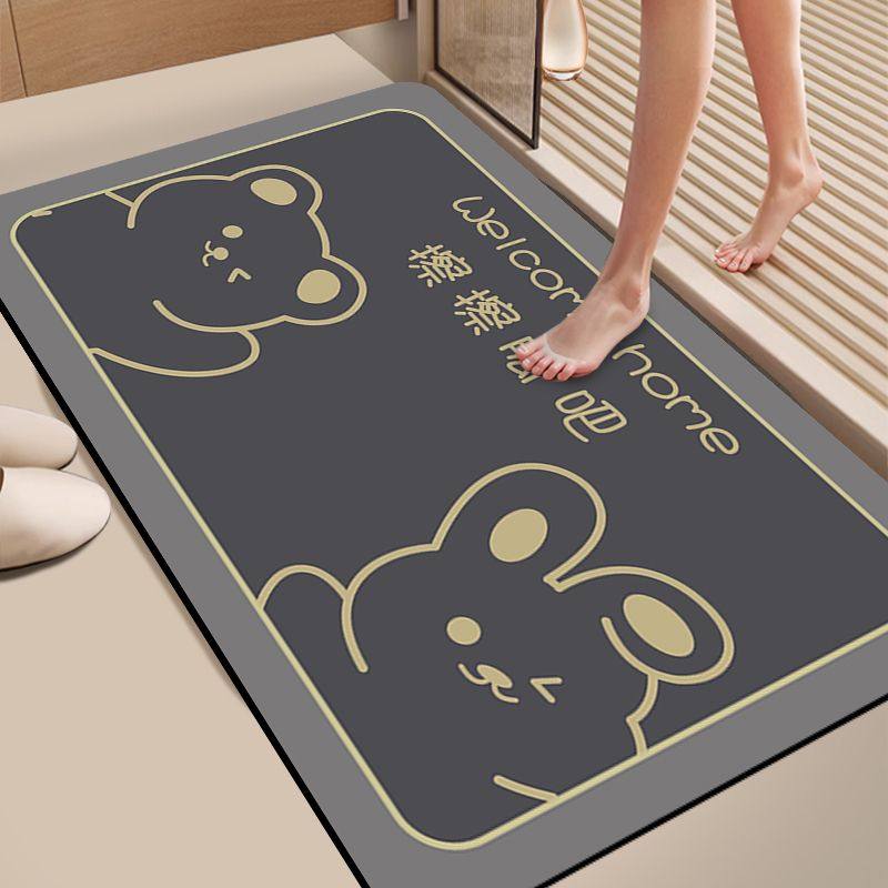 硅藻泥吸水垫卫生间地垫浴室防滑速干门口脚垫家用洗手间厕所门垫,居家布艺,入户地垫,淘宝优惠券,粉丝福利购,淘宝优惠卷