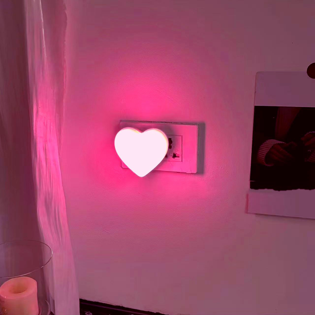 浪漫情调小夜灯氛围灯光控节能灯