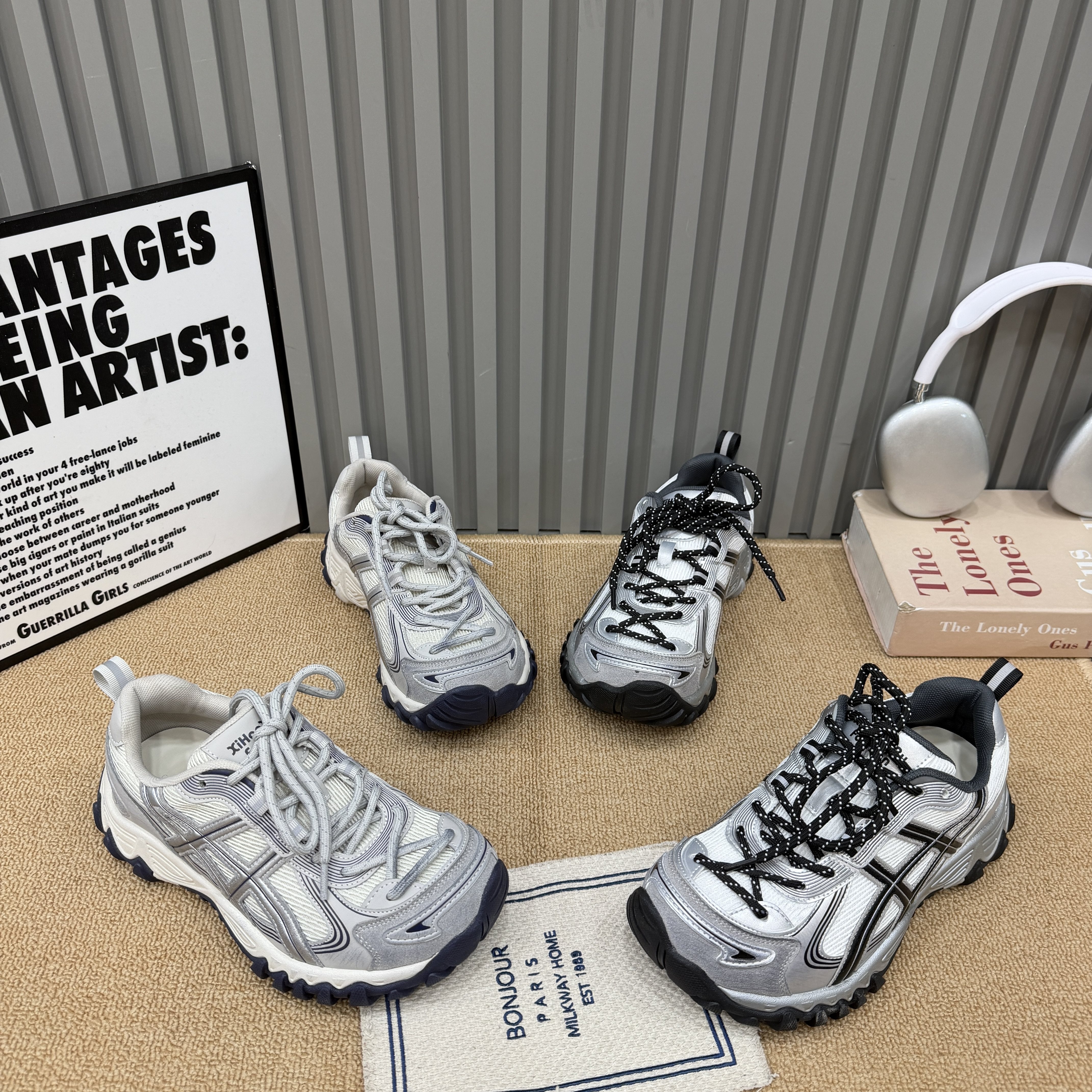 真皮厚底老爹鞋2026春季新款百搭休闲运动鞋增高绑带防滑舒适洋气,女鞋,老爹鞋,淘宝优惠券,粉丝福利购,淘宝优惠卷