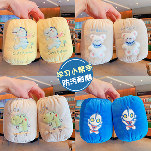 儿童袖套男童宝宝秋冬季防污耐脏婴儿袖头小孩套袖女童卡通小护袖