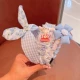 3 куска синего цветочного