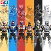 正版 铠甲勇士铠装 帝皇铠甲炎龙可动积木人偶手办收藏模型奥迪双钻