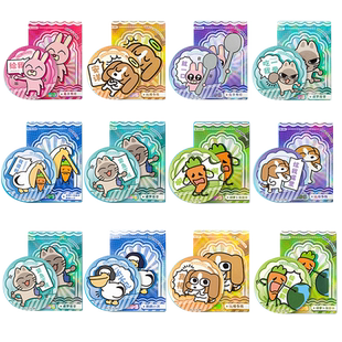 暹罗厘普比格多栋叠叠乐公仔盲盒官方正版周边表情包萌粒摆件玩具