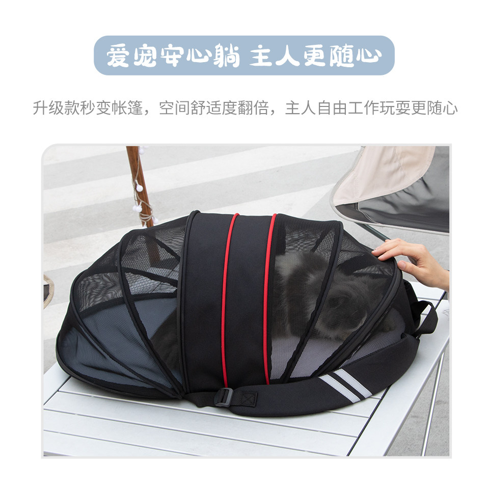 小型犬出行包透气猫包可拓展可携式外出大容量宠物双肩揹包小狗揹