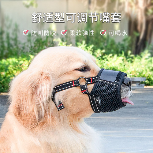 金毛狗大型犬防乱吃防咬人口罩