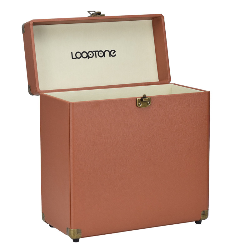 黑胶唱片收纳箱12英寸LP唱片木质收纳盒有盖整理箱收纳影碟胶片箱